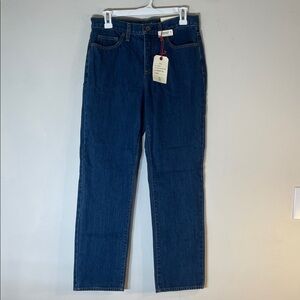 NWT. Lands' End Fit 3 Highrise Straight Leg Jeans. 6